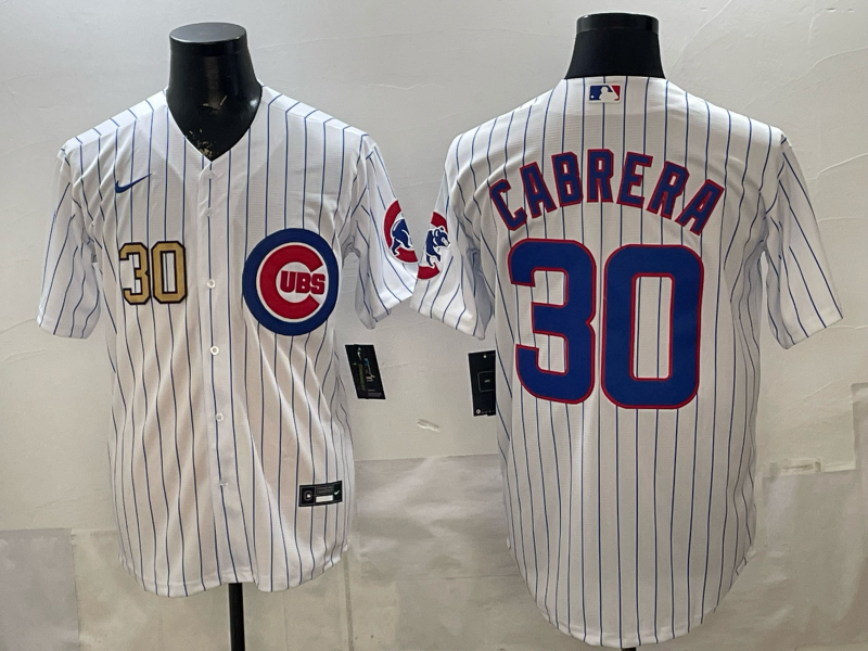 Men 2026 Chicago Cubs #30 Cabrera white Game Nike MLB Jersey 03004->chicago cubs->MLB Jersey